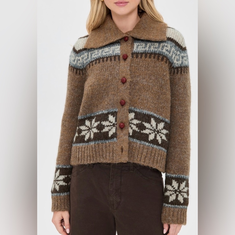 THE GREAT. The Nordic Scholar Cardigan